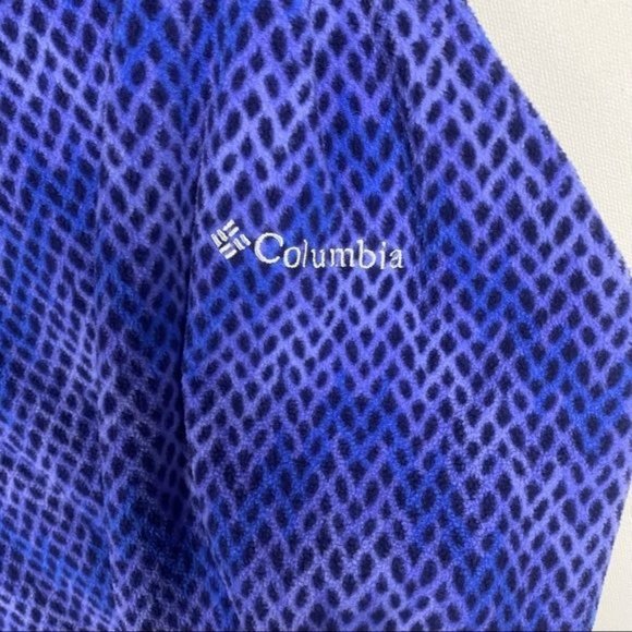 Columbia Purple Print Sleeve 1/4 Zip Pullover Size XL - Picture 4 of 5